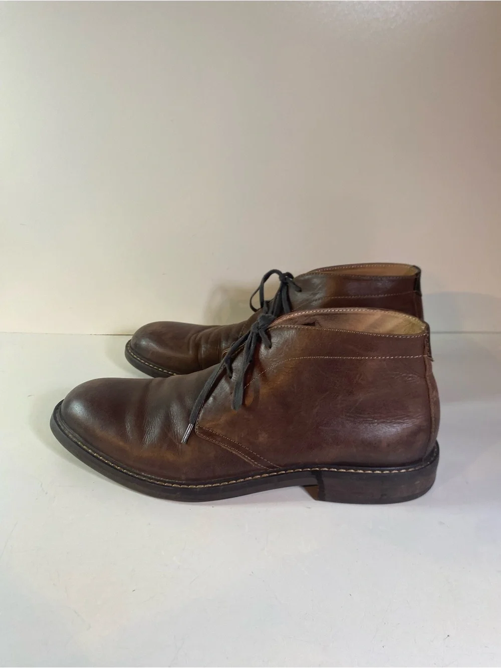 1901 Brown Leather Chukka Ankle Boots Size 11.5